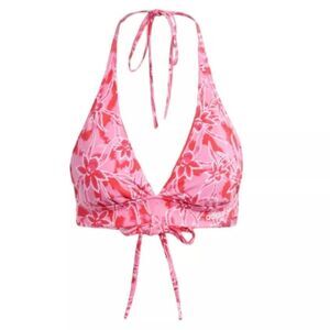 Adidas AOP Island Club Bralette Pink Floral Fabric Top Summer Deadstock NWT XS